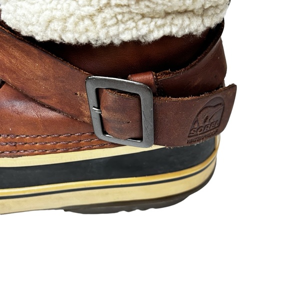 Sorel Sz 6 Helen Of Tundra II Waterproof Leather Sherpa Fleece Lined Boots - Picture 7 of 11